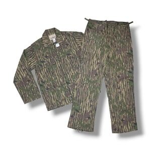 Vintage Ranger Brand REALTREE Camo 80's Hunting Shirt & Pants Set Size M 36x33
